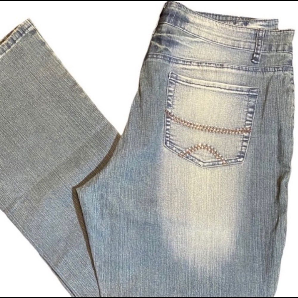 Jenny Joe Boot Cut Jeans Blue Size 17/18 Mid Rose
